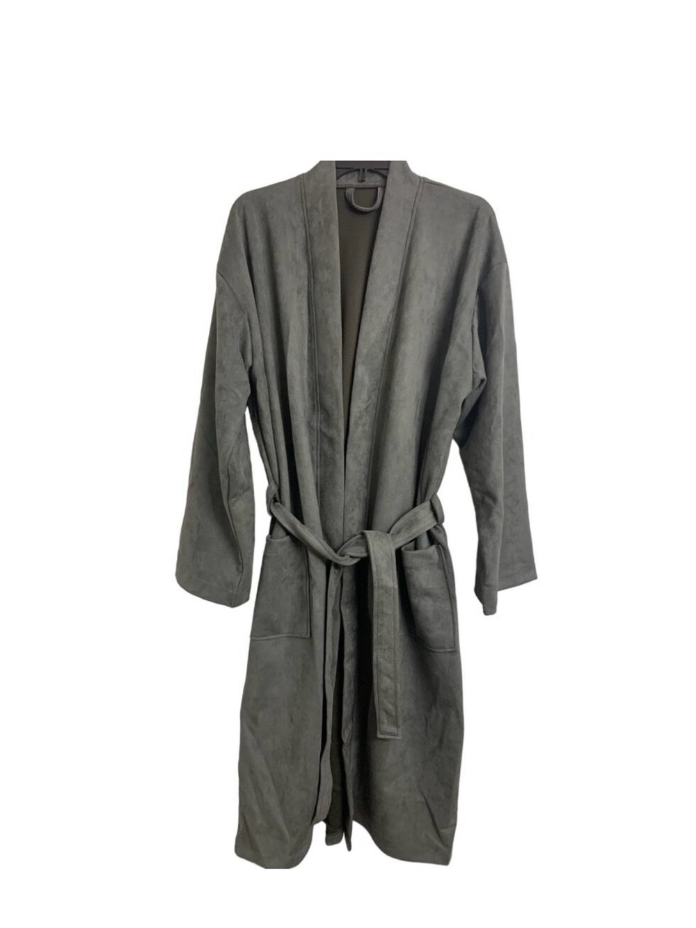 2 Serenity home Charcoal Gray fleece robes. Only $5 per robe! - Picture 2 of 8
